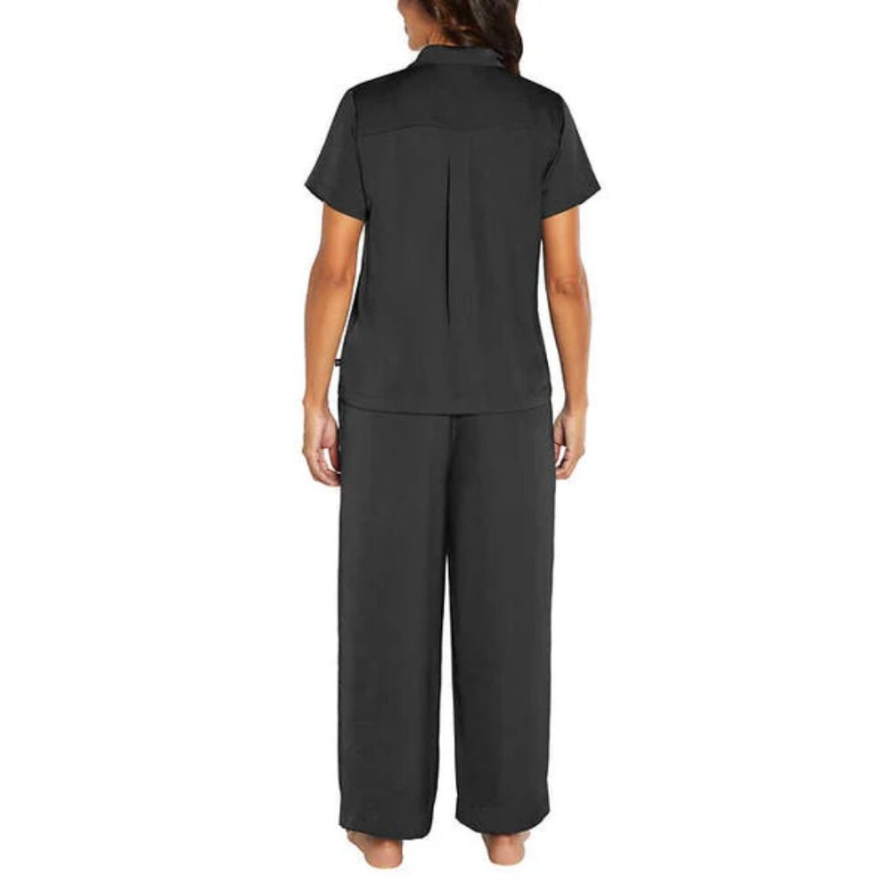 XL Black Satin Pajamas Banana Republic Coord Set - Picture 2 of 8